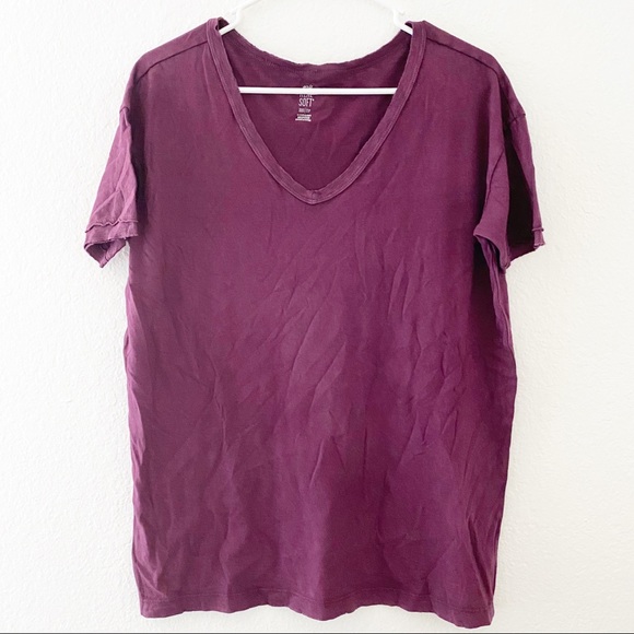 aerie Tops - (NWOT) | Aerie | Oversized V Neck Boyfriend Tee